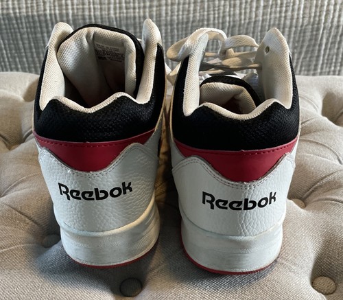 Reebok Galaxy1 Mens 11 White Black Red Mid Basketball Shoes Sneakers AR30109 - Picture 5 of 9