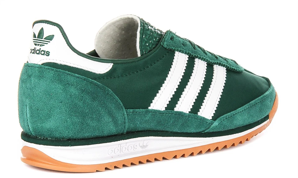 Adidas Trainer Solar En Daim Avec Semelle En Caoutchouc Femme Vert EU37-41 - Photo 3/4