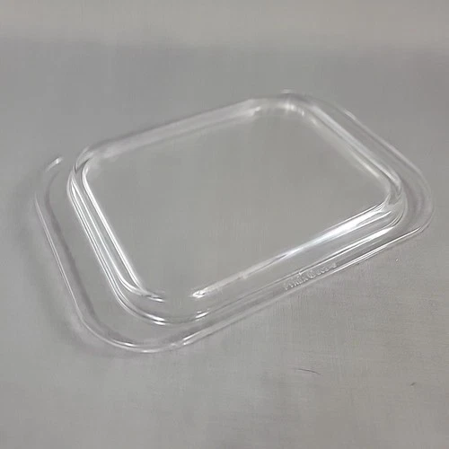Vintage Pyrex 603-C Replacement Lid Clear Rectangle Glass 7” X 5 1/2”