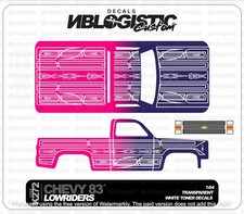 '83 CHEVY SILVERADO Custom WaterSlide Decal for hot wheels 1/64