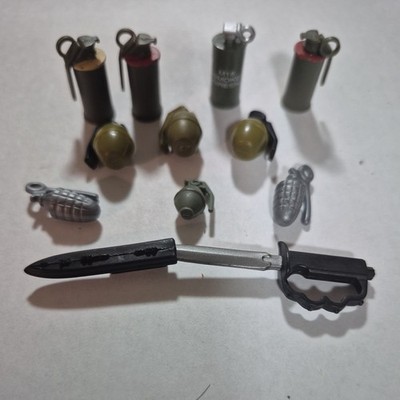 Vintage GI Joe Smoke Green Explosive Grenade  Lot Accessory 