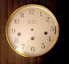 Vintage Clock Bezel Dial and Convex Glass Cov...