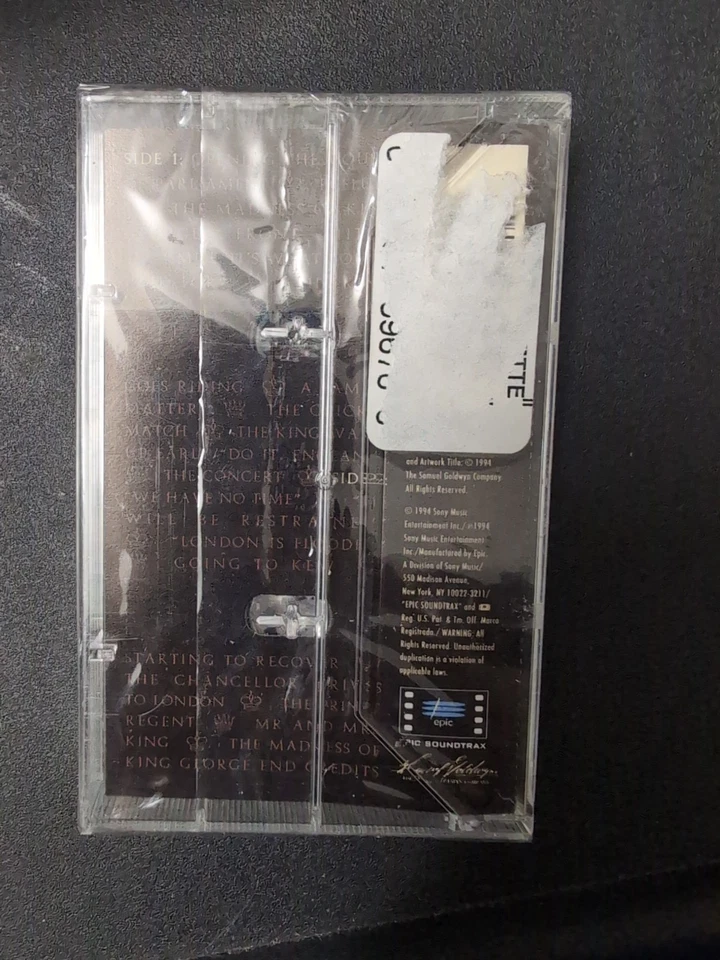MADNESS OF KING GEORGE (1994) SOUNDTRACK New Sealed AUDIO CASSETTE GEORGE FENTON Foto 2 de 4