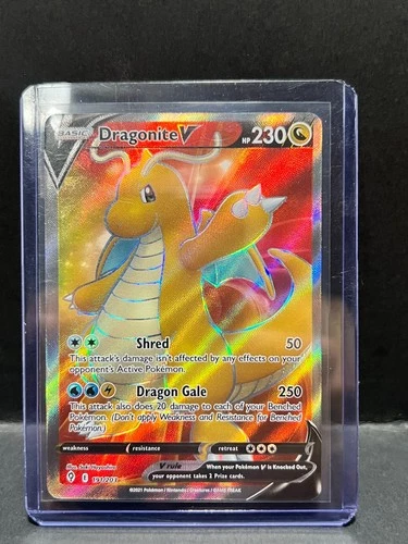 Dragonite V (Full Art) 191/203 SWSH07: Evolving Skies Holo