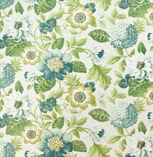 1 YD Mill Creek Raymond Waites MENDOZA Floral ALOE Cotton Drapery Sewing Fabric