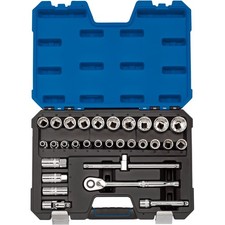 Image of Draper Metric Socket Set 1/2"D 30 Bi Hex Standard Length Piece 16466