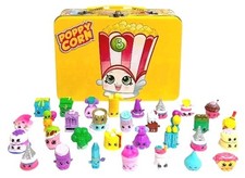 Mixed Lot of 35 Mini Shopkins  Poppy Corn Tin Lunch Box to Store Your Shopkins