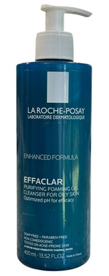 La Roche-Posay Effaclar Purifying Foaming Gel Cleanser 13.52 fl oz EXP 8/27