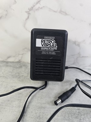 Retro-bit Retro Versal Universal AC Adapter NES SNES Genesis Power Supply Black
