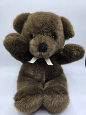 Vintage DAKIN CUDDLES 1990 Teddy Bear Plush Stuffed Animal 18" Brown Chocolate