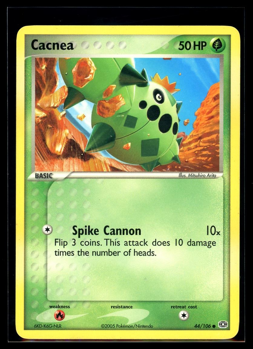 2005 EX - Emerald Cacnea #44 Non Holo Pokemon Card