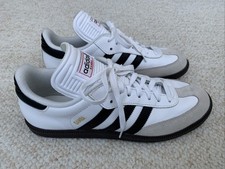 Adidas Sambas Classic Size 9.5 US White/Black/White
