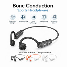 Bone Conduction Bluetooth 5.4 Headphones Wireless Earbuds Outdoor Sport Headset