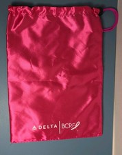 Delta Airlines Hot Pink BCRF  Drawstring Bag ...
