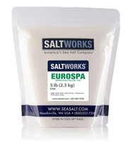 RARE Eurospa Fine Grain Sea Salt 5 lb Spa Bath Soak Therapeutic SaltWorks