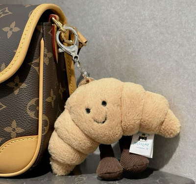Jellycat Amuseables Croissant Bag Charm Plush Toy 100 Authentic