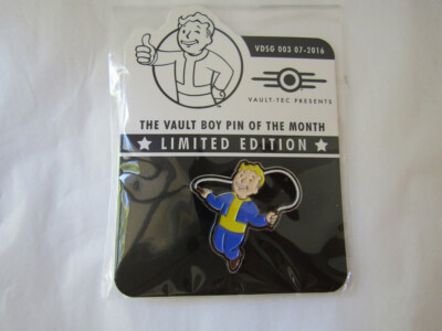 Fallout Vault-Tec VBotM Vault Boy Pin of the Month #3 Endurance perk Bethesda
