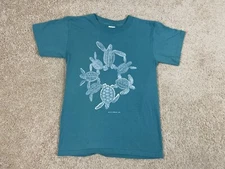Gildan Ultra Cotton Heavyweight T-Shirt Mens Small Regular Fit Sea Turtles Green