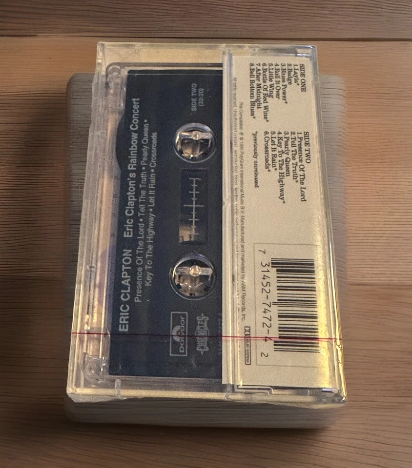 ERIC CLAPTON - Rainbow Concert (Complete) 1995 1ST US - Cassette -✨ SEALED - Image 3 of 3