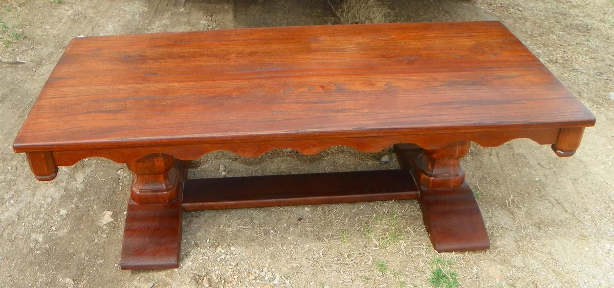 Solid Oak Mid Century Coffee Table CT150