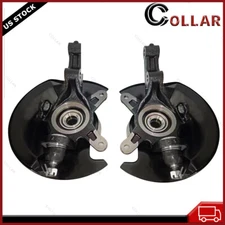Front Steering Knuckles & Wheel Bearing Hubs for 2003 2004 2005 Honda Civic 1.7L