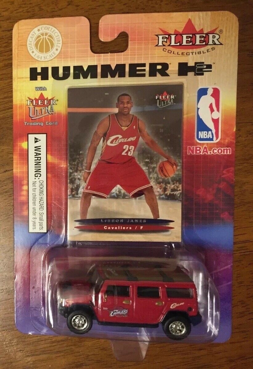 LEBRON JAMES 2003-04 Fleer Ultra Basketball Fleer Ultra Rookie RC WITH Hummer H2