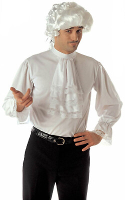 Mens White Georgian Regency Shirt 