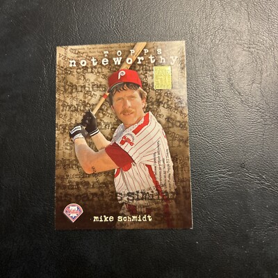 B99a Tn34 Mike Schmidt, Philadelphia Phillies, 2001 Topps Noteworthy