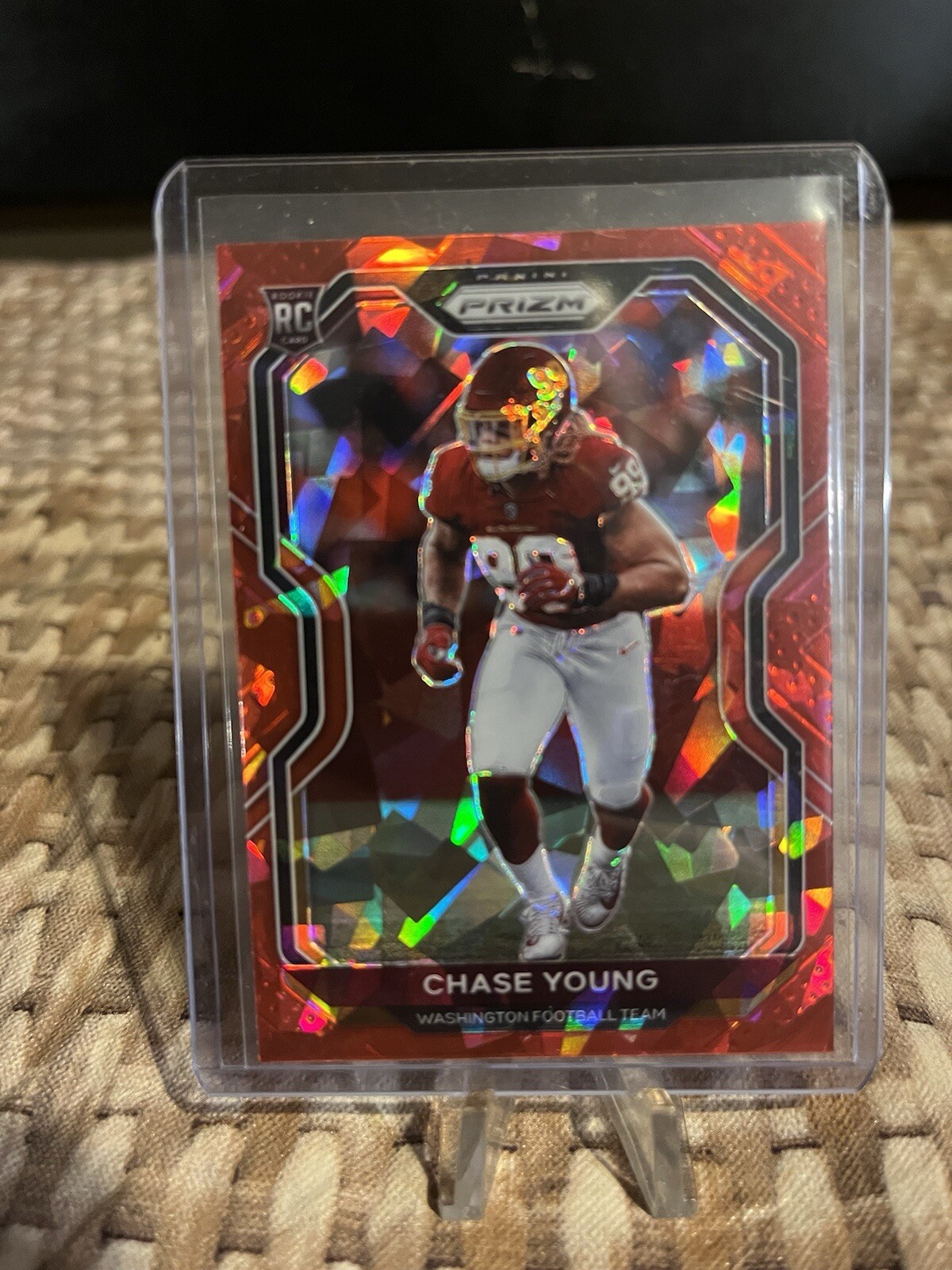 2020 Panini Prizm - Rookie Red Ice Prizm #383 Chase Young (RC)