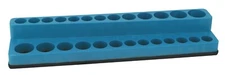 Mechanics Time Saver 1/4" Drive Magnetic Socket Holder Deep Organizer MTS Blue