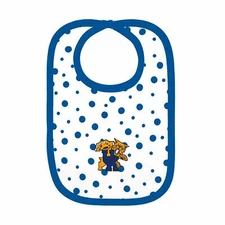 Kentucky Wildcats Polka Dot Bib Newborn Baby 100% Cotton Zelcro Closure NEW