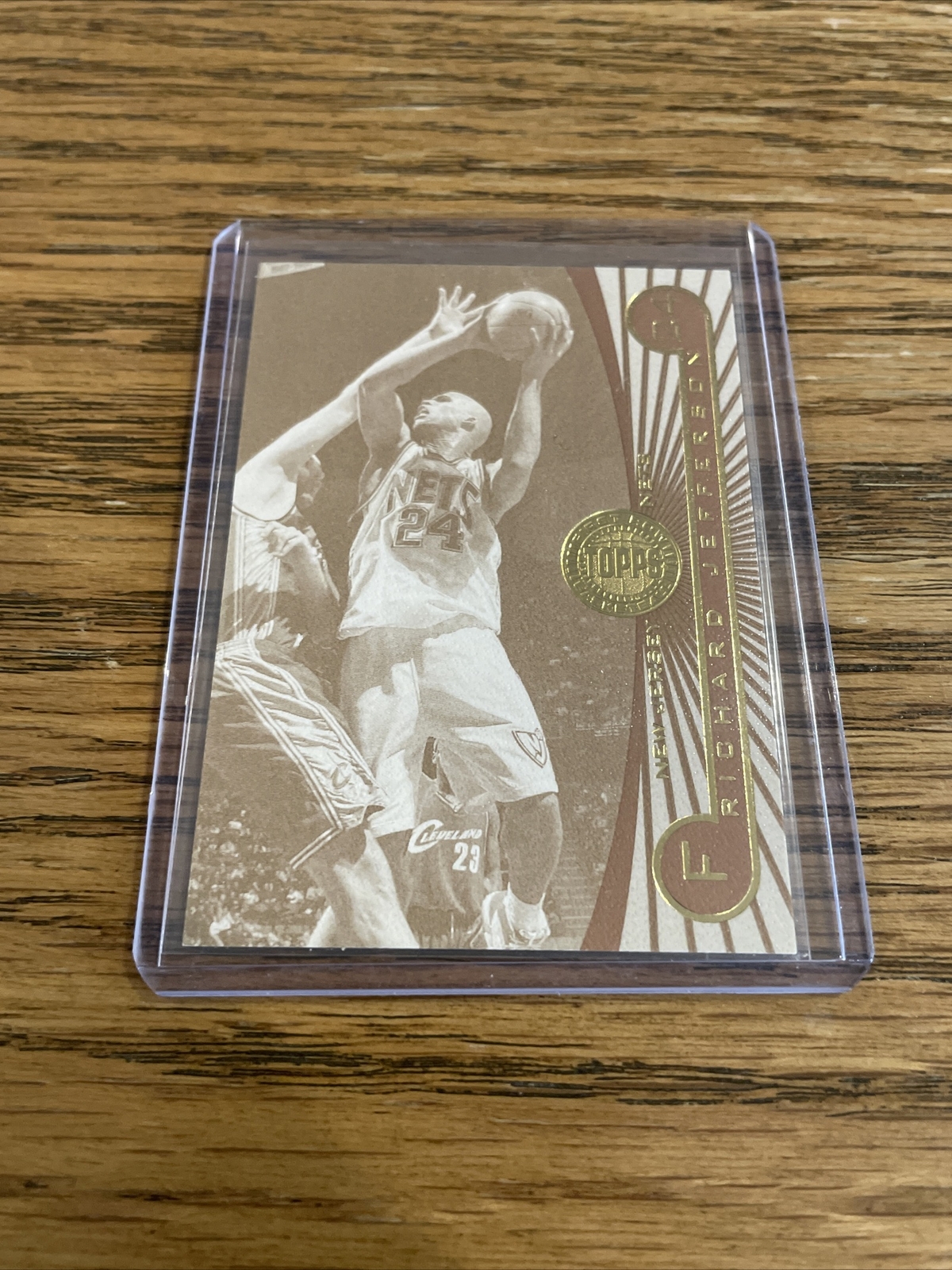 2005 06 Topps prima fila seppia #83 Richard Jefferson 09 25 rara stampa corta