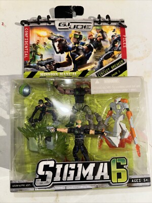 Year 2006 GI JOE Sigma 6 Mission Manual 2.5 Inch Figure Set