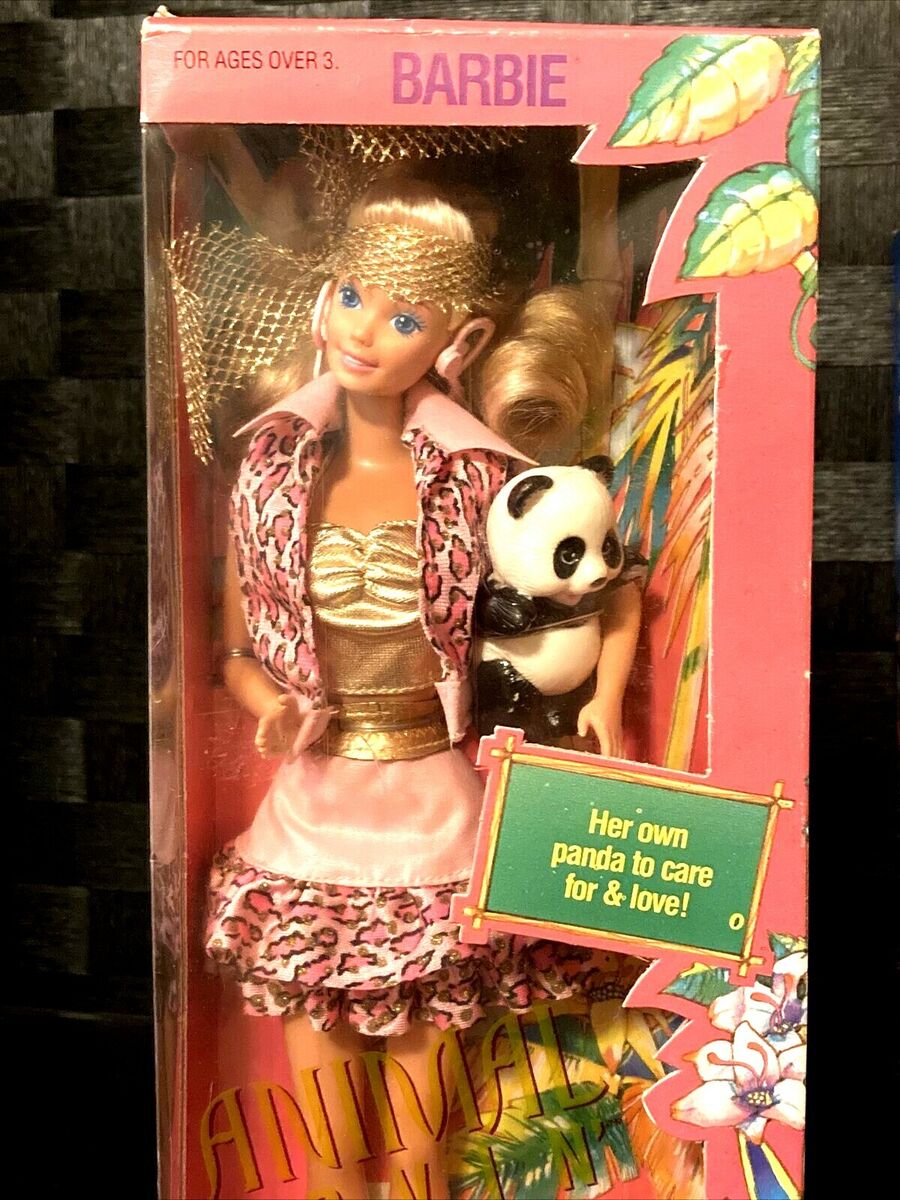 Animal Lovin' Barbie Doll with Panda Vintage Mattel 1988 Animal Lovin' Barbie Doll with Panda Vintage Mattel 1988