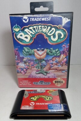Battletoads (Sega Genesis, 1991) Game & Case, Rare, Authentic