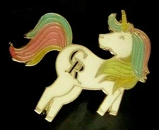 Colorado Rockies Unicorn pin CR logo lapel little pony c39735