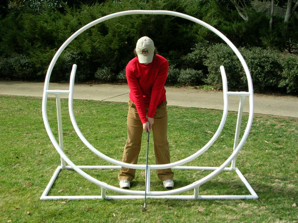 Full Circle PVC Golf Swing Trainer Swing Plane Trainer Golf