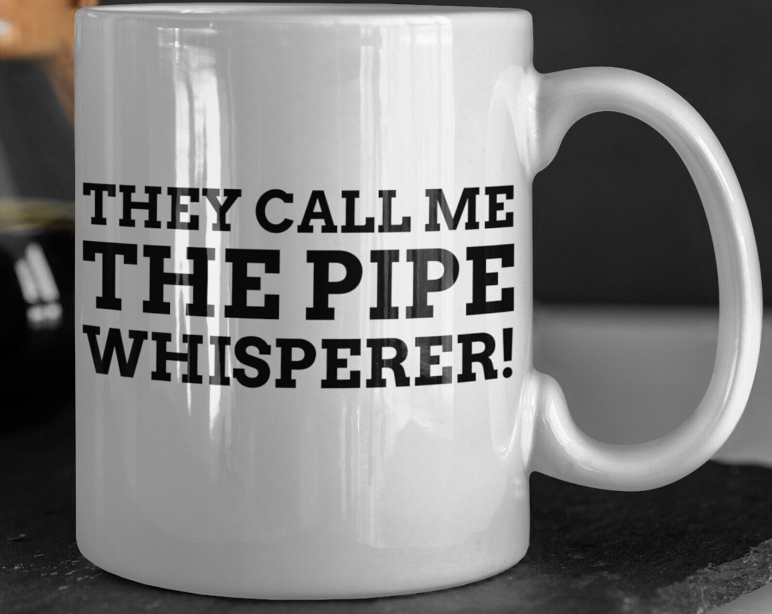 They Call Me The Pipe Whisperer! Funny Pipe Fitter Mug 11oz 330ml Pipe