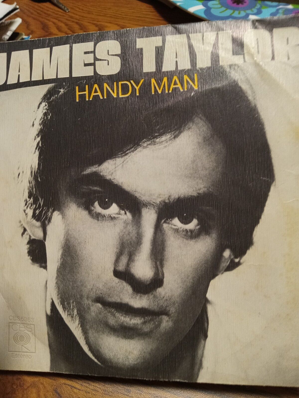 James Taylor 45 w PS Handy Man/Bartender's Blues CBS 5363 VG+ 1977 (SPAIN)