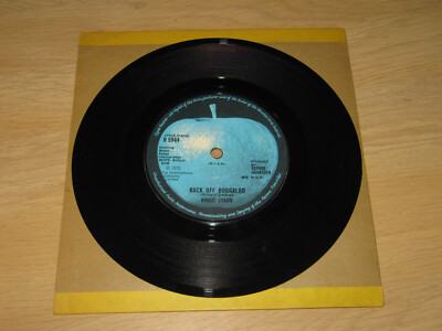 RINGO STARR - BACK OFF BOOGALOO - UK 7'' VINYL SINGLE - APPLE RECORDS
