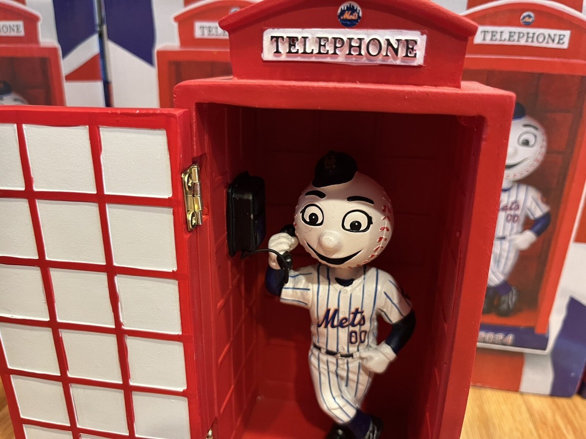 New York Mets Mr Mets London 電話ブースボブルヘッド New York Mets Mr Met London 電話ブースボブルヘッド New York