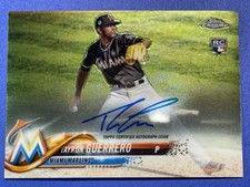 2018 Topps Chrome Tayron Guerrero Auto RC Miami Marlins