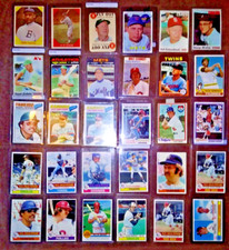 1960-'79 TOPPS VINTAGE MLB LOT OF 30: REGGIE JACKSON GIL HODGERS HOFS & MORE