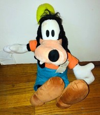 Walt Disney World Parks Goofy Plush Stuffed Animal Orange Sweater 18  Tall NWT