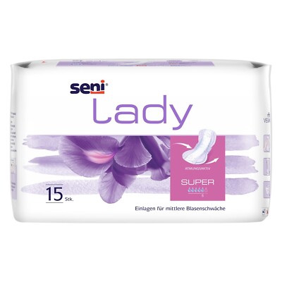 Seni Lady Super Inkontinenzeinlagen 2 x 15 (30 Stück)