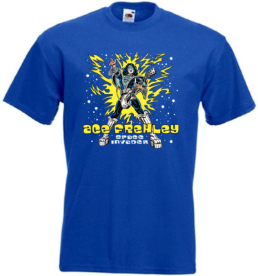 Ace Frehley Space Invader v14 T-shirt hard rock blue all sizes S-5XL