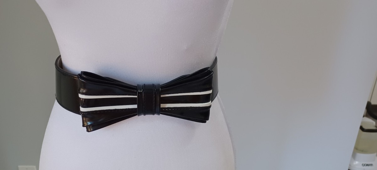 WHBM Womens Black Utility Wide Stretch Belt White House Black Market Wide Belts for Women for sale | eBay main image 2