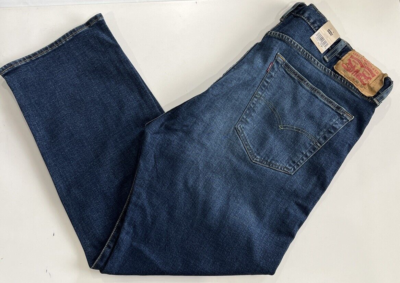 Levi's Men's 501 Original Fit Jeans Stretch Dark Wash Size 42x30