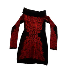 INC Holiday Dress Bodycon Sweater Knit Cowl Neck Figure Hugging XS Sparkle Bling