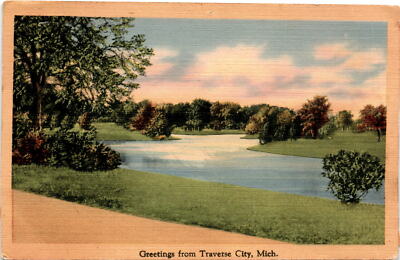 Traverse City, Mich, Miss Madge, Millenburg, Chio, TICHNOR Postcard